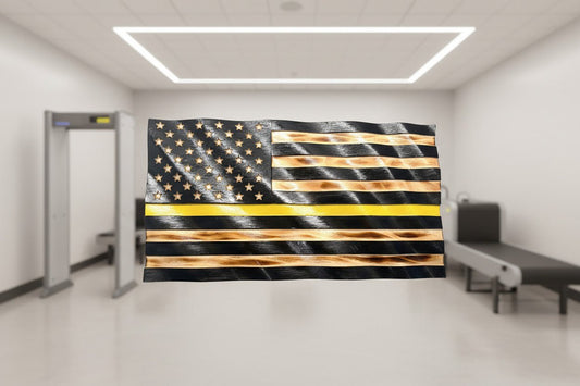 Honors Flag Security Yellow Line